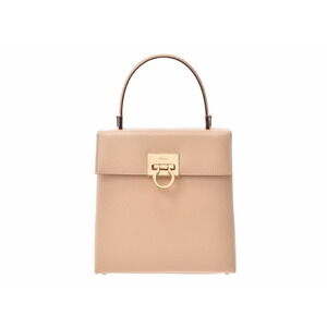 Ferragamo Gancini Beige Calfskin Handbag Strap